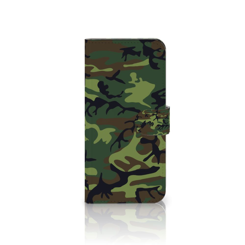 OPPO A78 5G | A58 5G Telefoon Hoesje Army Dark camouflage design voorkant
