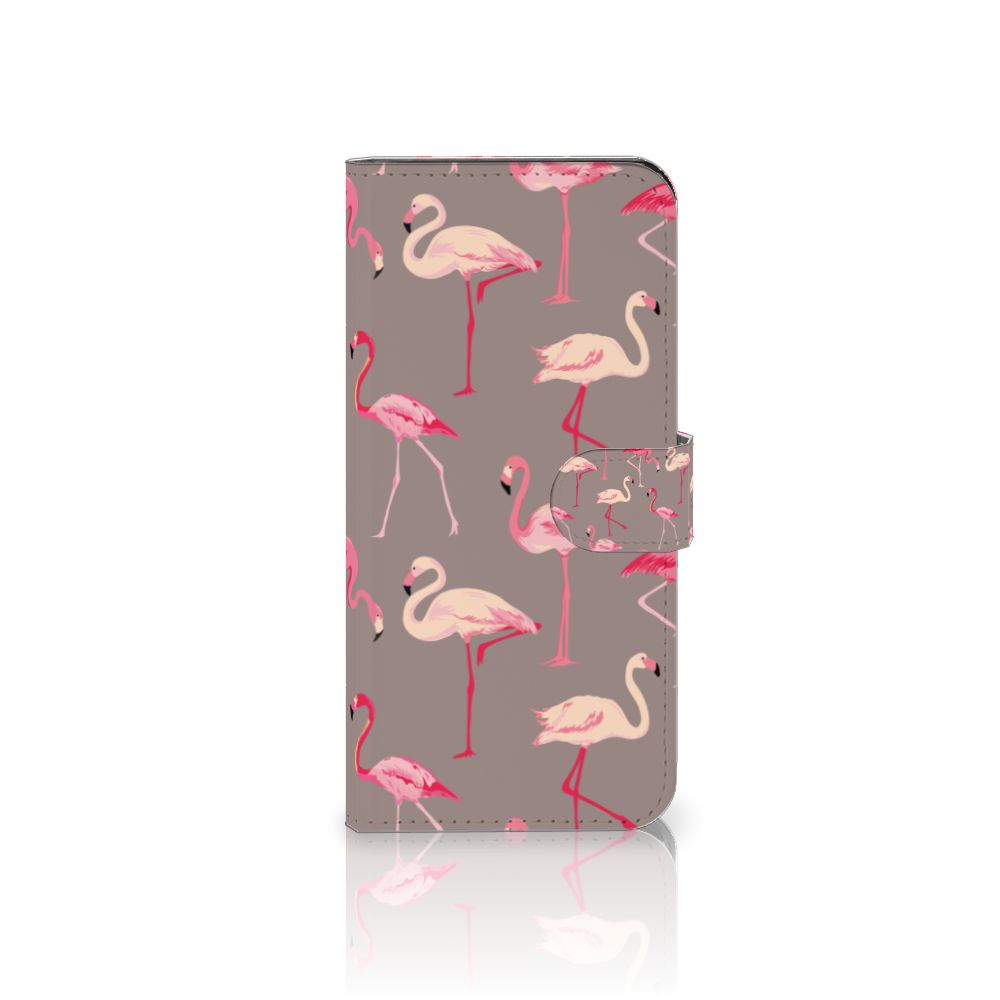 OPPO A78 5G A58 5G Telefoonhoesje met Pasjes Flamingo design flamingo aanzicht