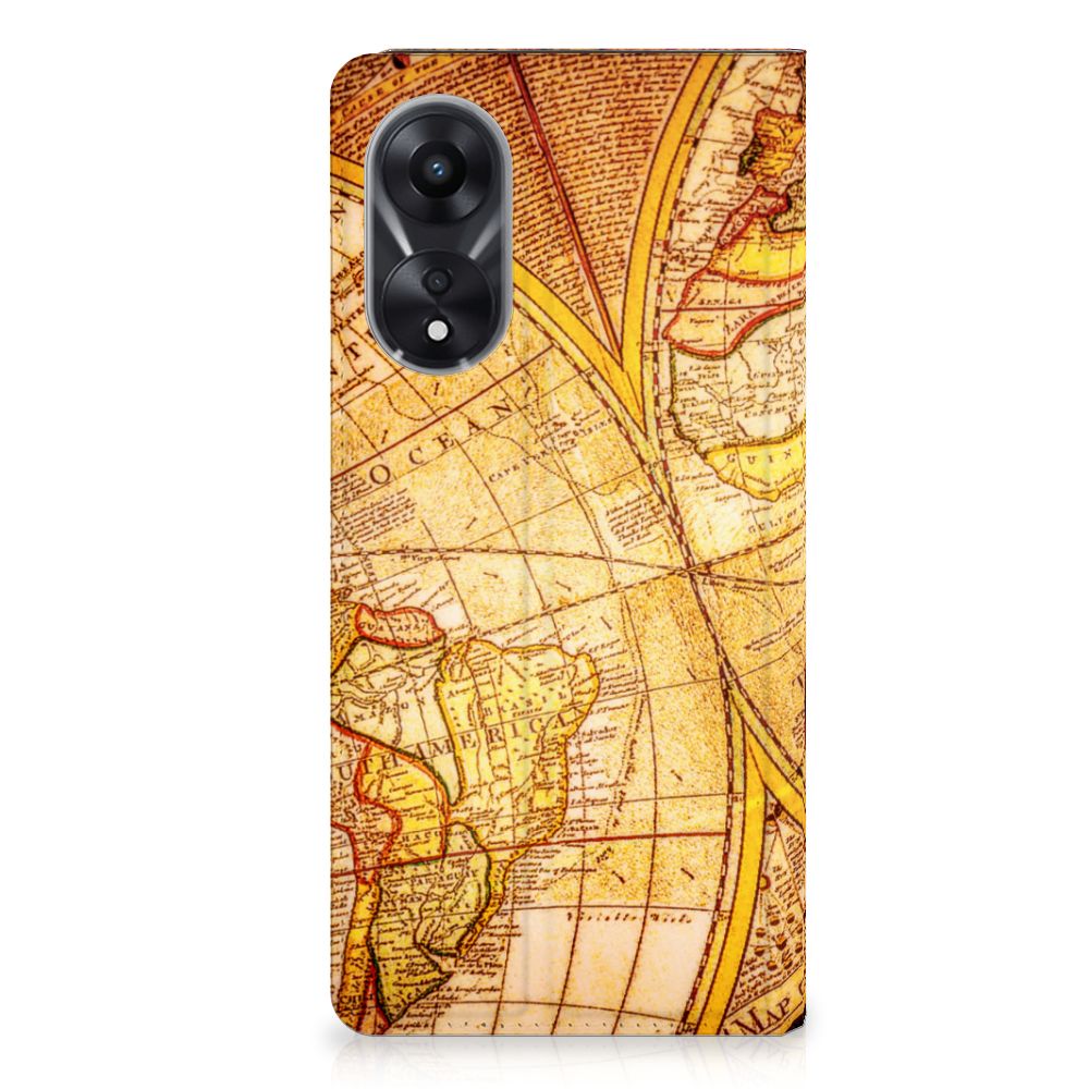 OPPO A78 | A58 5G Book Cover Kompas kompas design voorkant