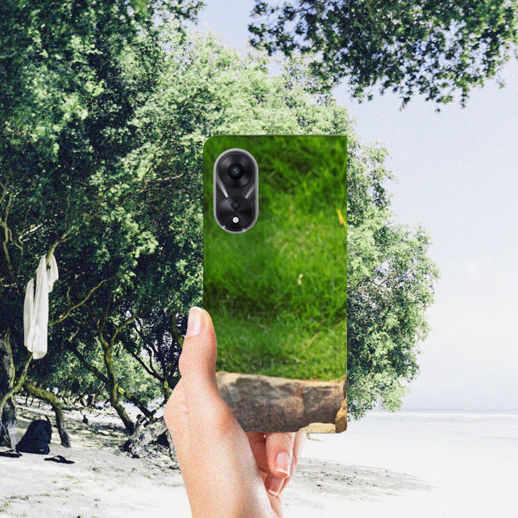 OPPO A78 | A58 5G Hoesje maken Panda design hoesje aanzicht