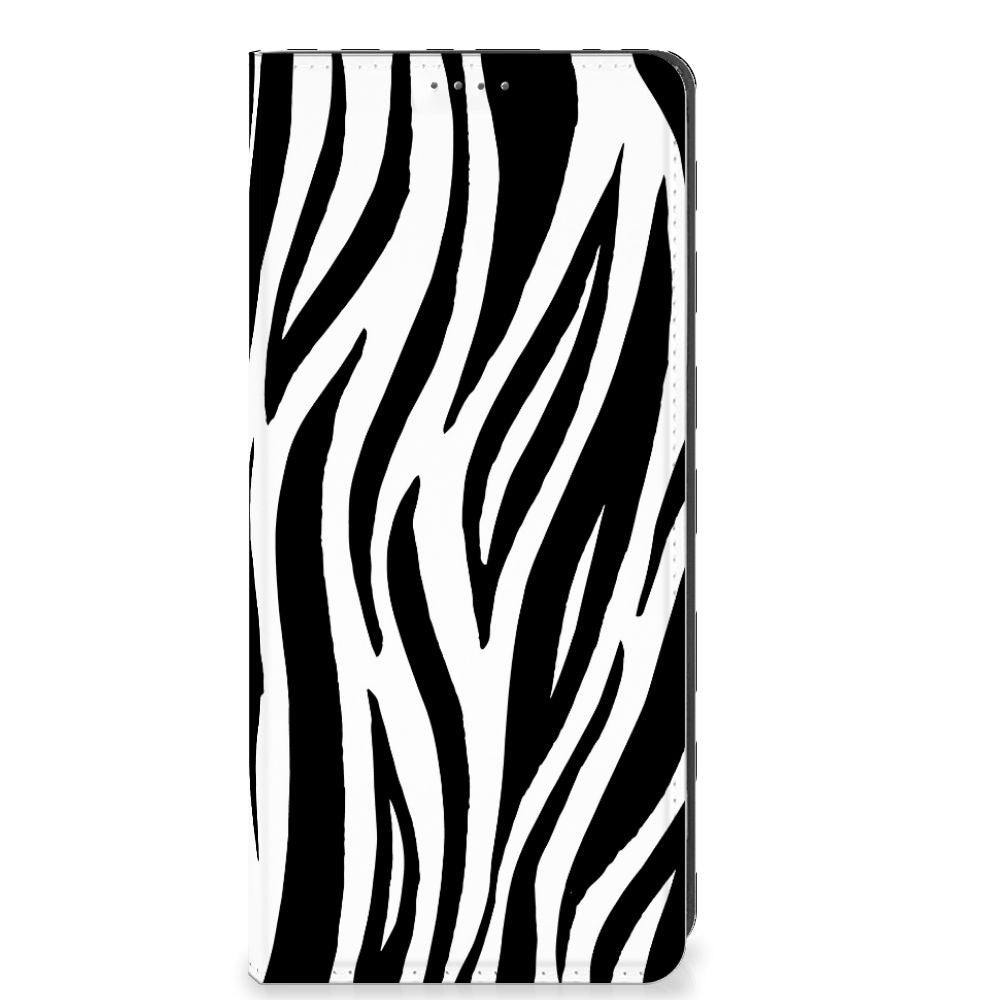 OPPO A78 A58 5G Hoesje maken Zebra zwart witte zebra strepen voorkant