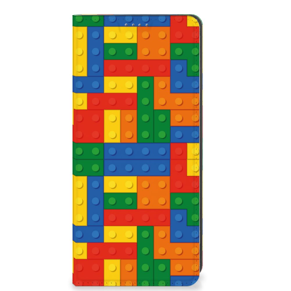 OPPO A78 | A58 5G Hoesje met Magneet Blokken in een kleurrijk Lego ontwerp voor bescherming en gebruiksgemak.