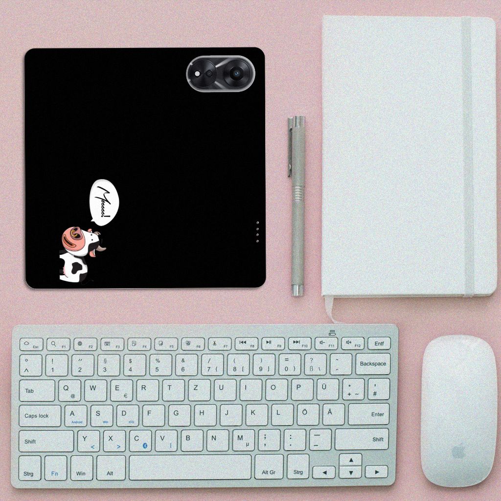 OPPO A78 | A58 5G Magnet Case Cow met een schattige slak, perfect cadeau voor bescherming en gebruiksgemak!