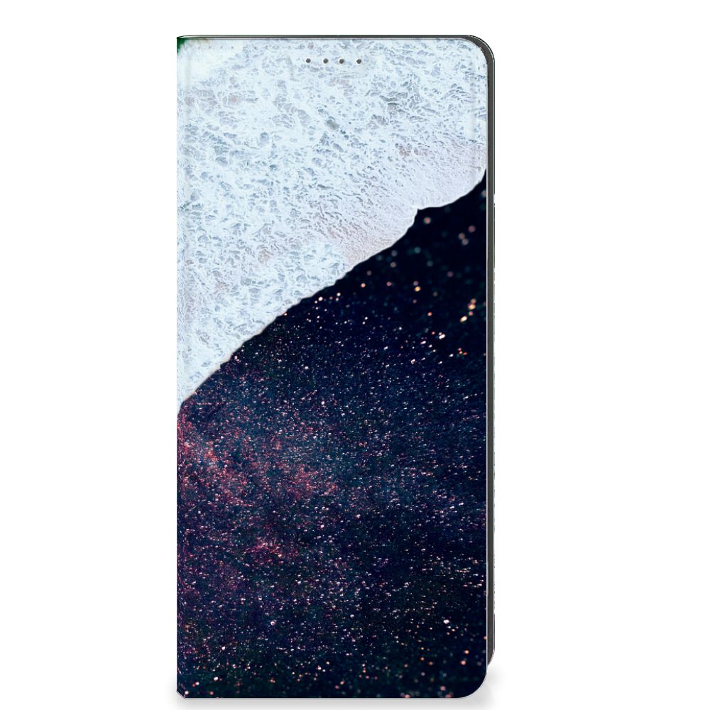 OPPO A78 | A58 5G Stand Case Sea in Space design zee ruimte aanzicht