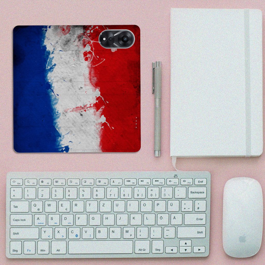 OPPO A78 | A58 5G Standcase Nederland designNederlandse vlag boven