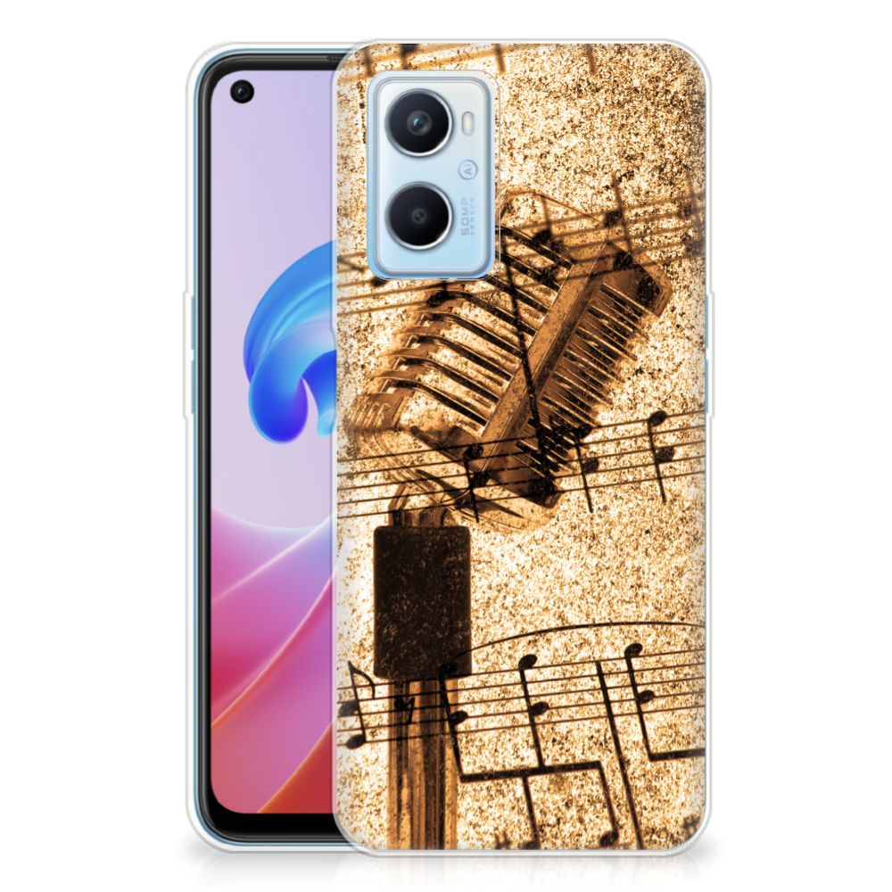 OPPO A96 | OPPO A76 Siliconen Hoesje met foto Bladmuziek B2C Telecom