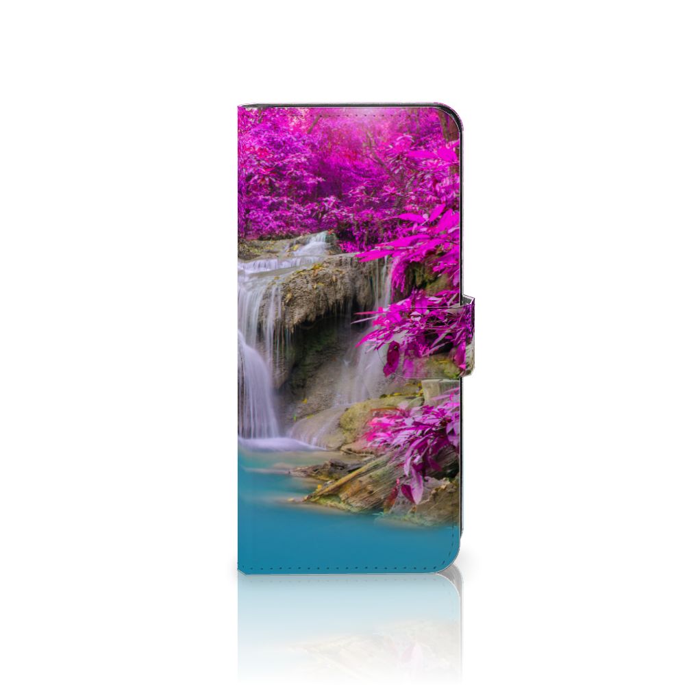 OPPO A98 5G Flip Cover Waterval waterfall paars verschillende hoeken