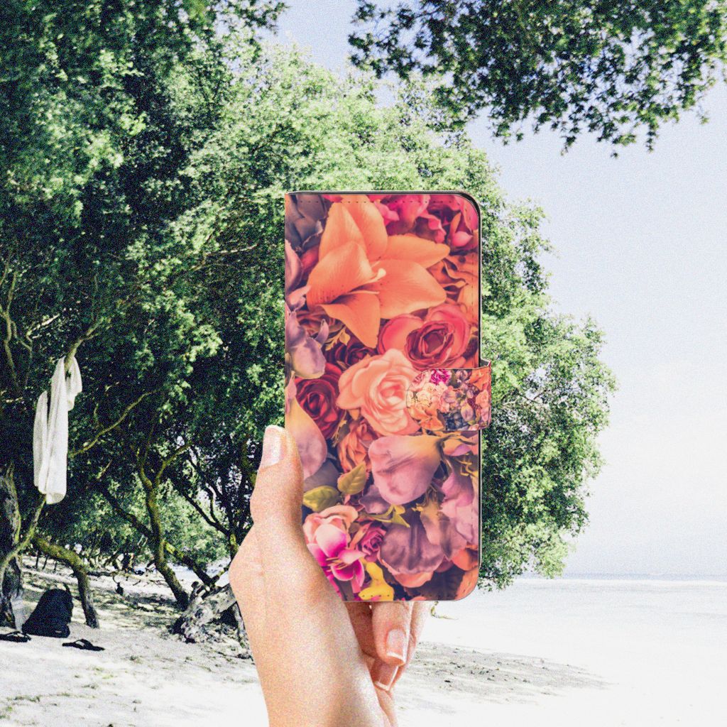 OPPO A98 5G Hoesje Bosje Bloemen boekhoesje bloemen mooi hand