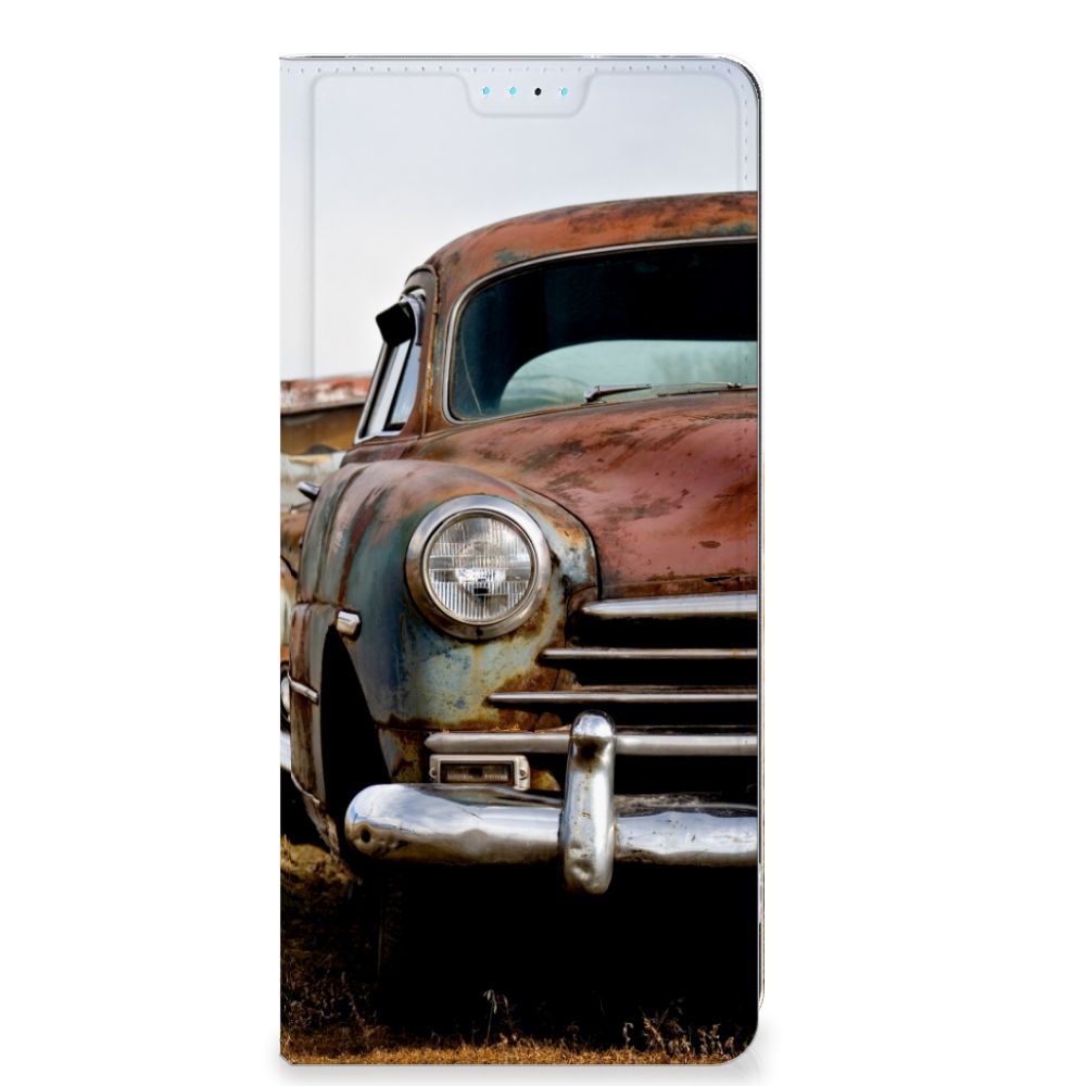 OPPO A98 5G Stand Case Vintage Auto met retro vintage auto design voor optimale bescherming en uitstraling.