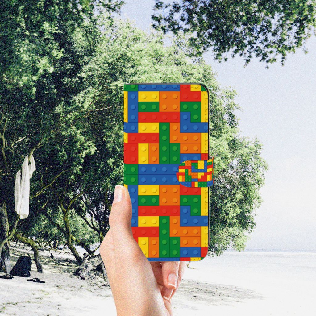 OPPO A98 5G Telefoon Hoesje Blokken telefoonhoesje blokken design vooraanzicht