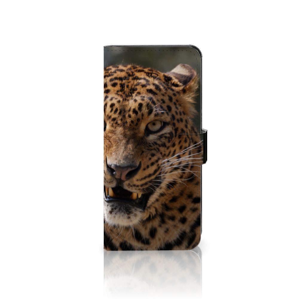 OPPO A98 5G Telefoonhoesje met Pasjes Luipaard luipaard design voorkant
