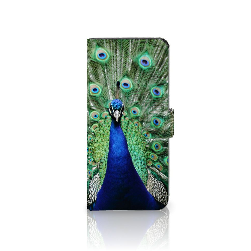 OPPO A98 5G Telefoonhoesje met Pasjes Pauw design pauw aanzicht