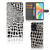 OPPO A98 5G Telefoonhoesje met Pasjes Slangenprint design zwart wit aanzicht
