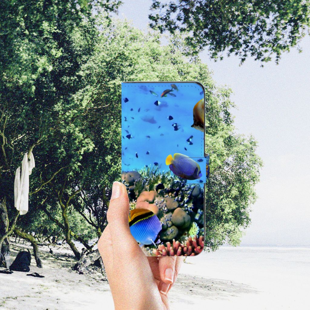 OPPO A98 5G Telefoonhoesje met Pasjes Vissen design vissen aanzicht