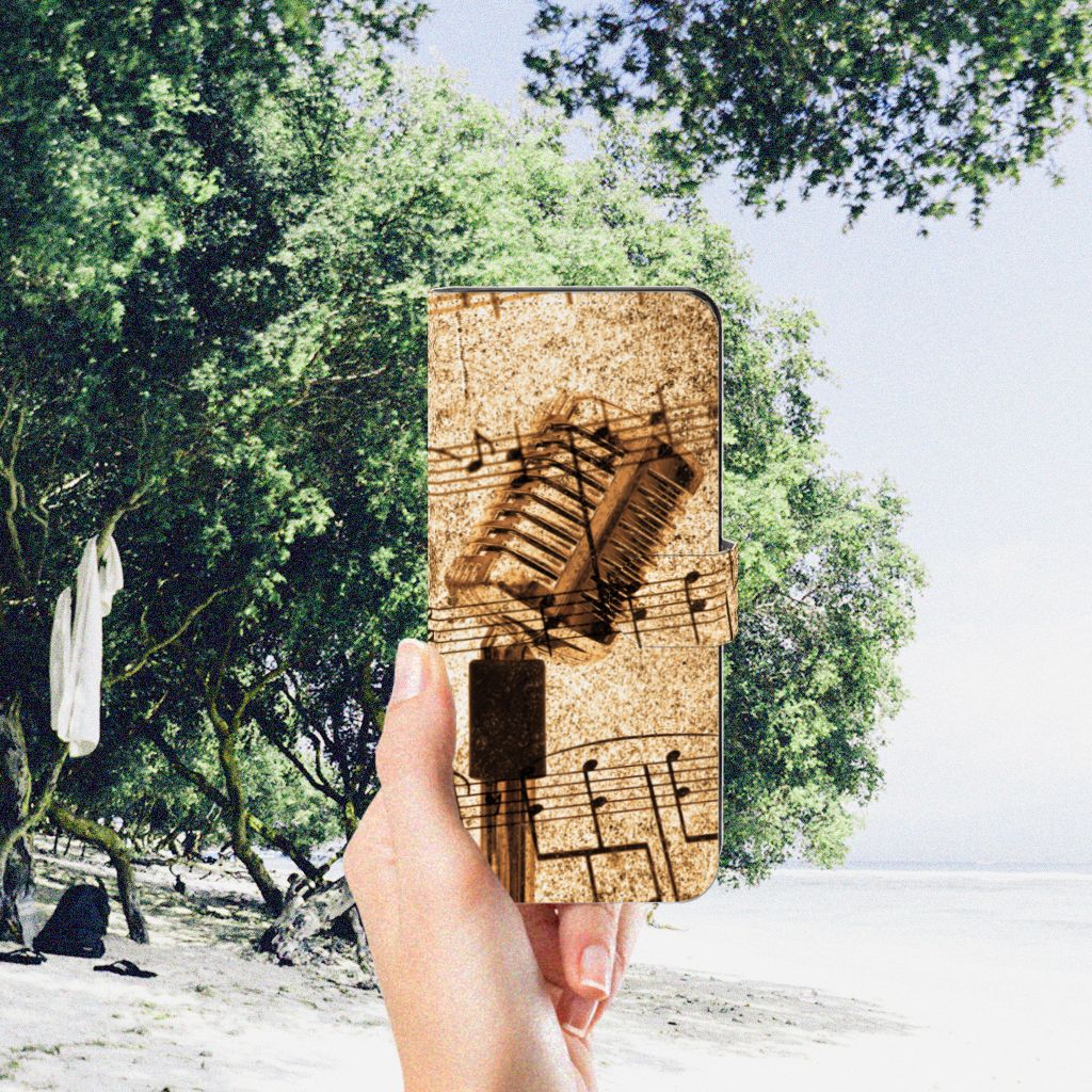 OPPO A98 5G Telefoonhoesje met foto Bladmuziek bladmuziek ontwerp hand met telefoonhoesje