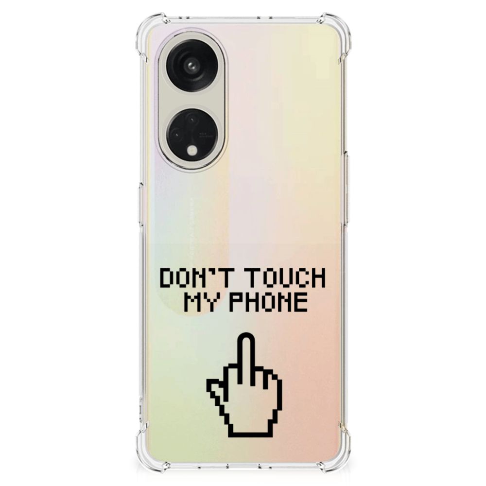 OPPO A98 Anti Shock Case Finger Don't Touch My Phone B2C Telecom