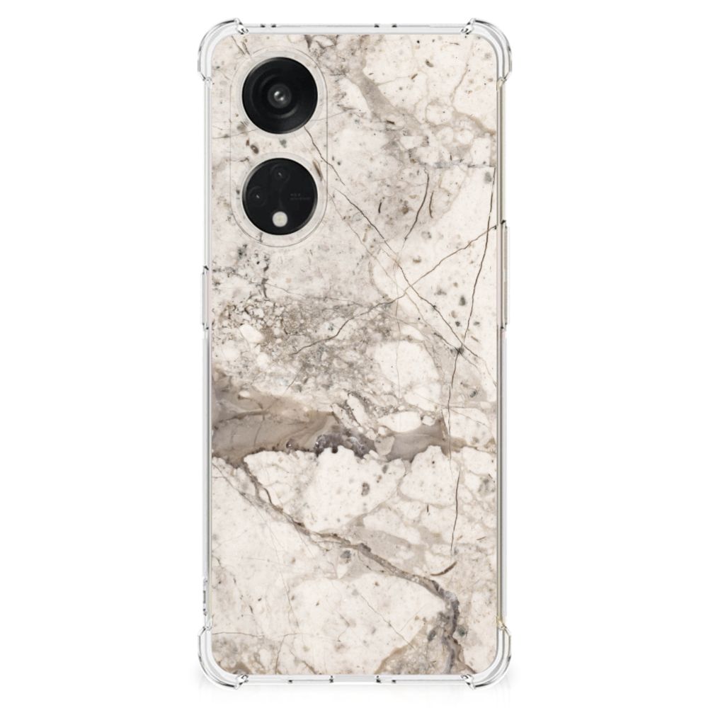 OPPO A98 Anti-Shock Hoesje Marmer Beige B2C Telecom