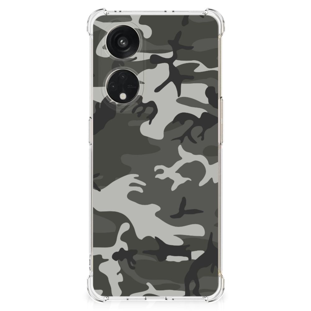 OPPO A98 Doorzichtige Silicone Hoesje Army Light B2C Telecom
