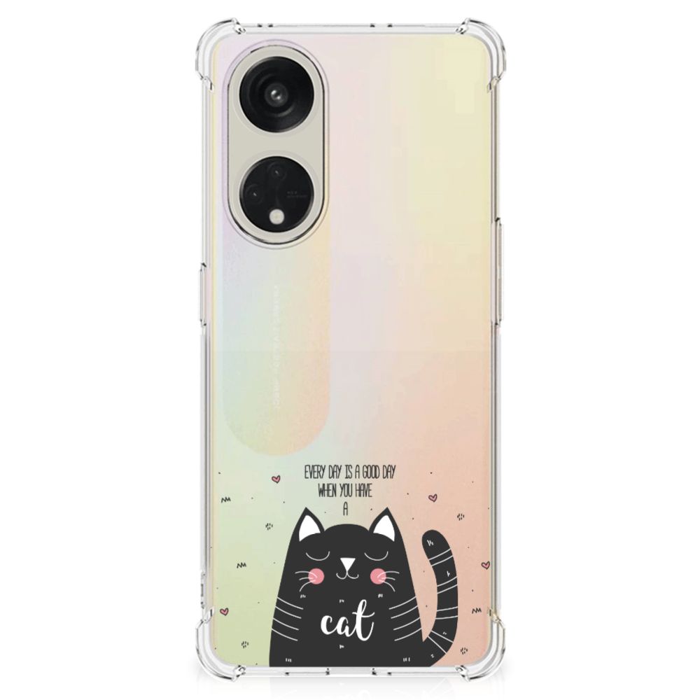 OPPO A98 Stevig Bumper Hoesje Cat Good Day B2C Telecom