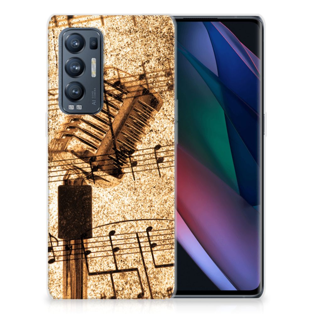 OPPO Find X3 Neo Siliconen Hoesje met foto Bladmuziek B2C Telecom