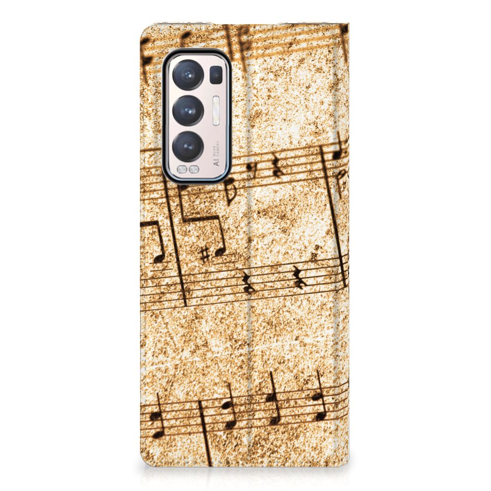 OPPO Find X3 Neo Stand Case Bladmuziek - B2C Telecom