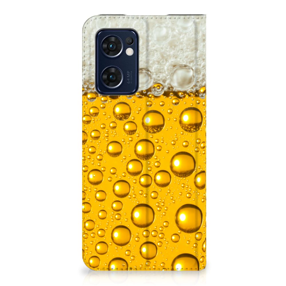 OPPO Find X5 Lite Reno7 5G Flip Style Cover Bier bierprint design detail