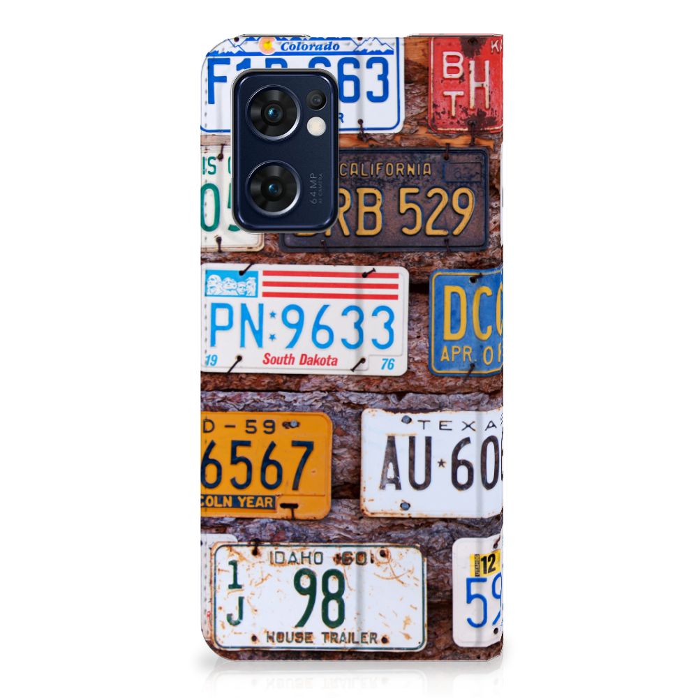 OPPO Find X5 Lite | Reno7 5G Stand Case Kentekenplaten design kentekenplaten aanzicht