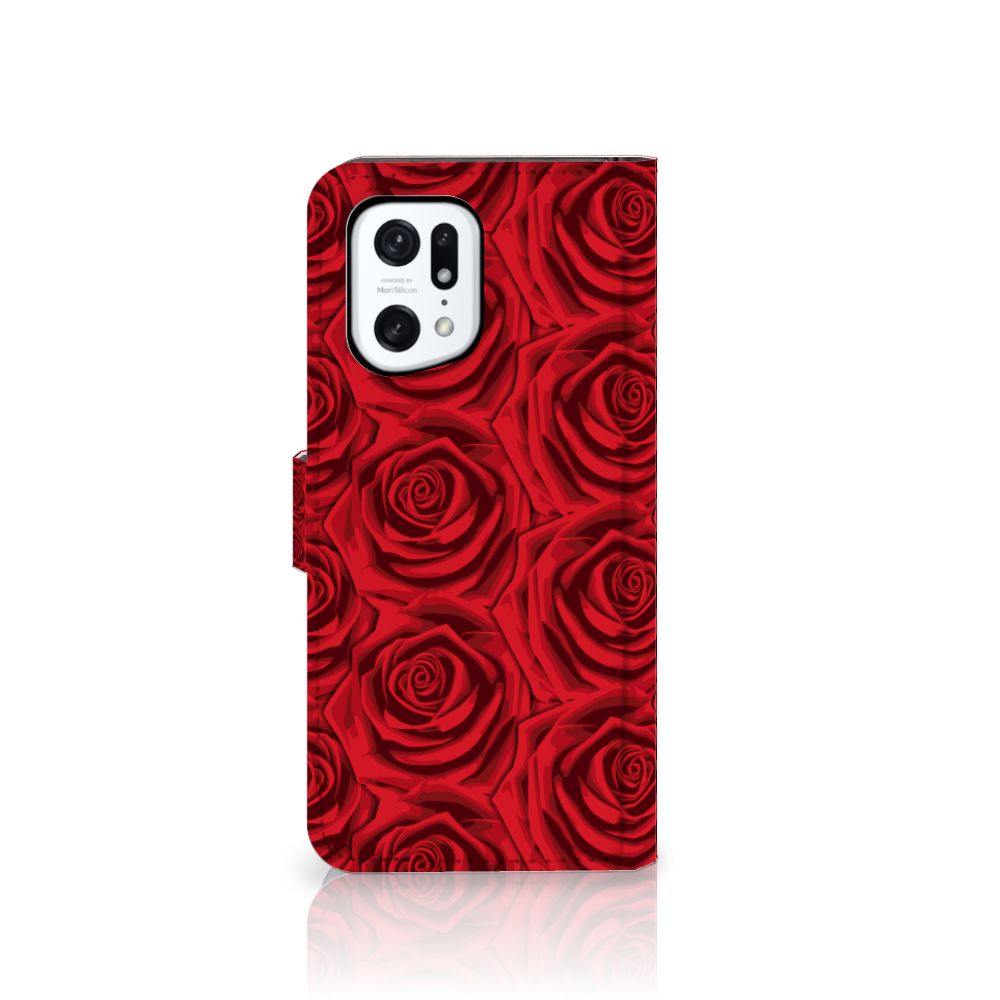 OPPO Find X5 Pro Hoesje Red Roses rosessier afbeelding