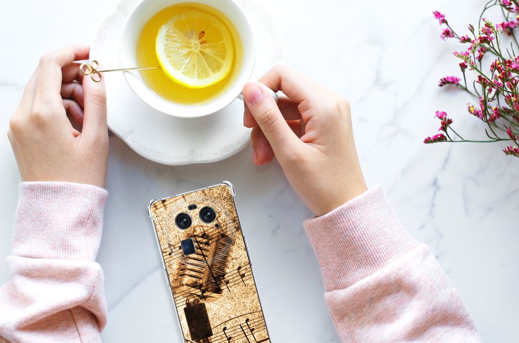 OPPO Find X6 Anti-shock Hoesje met foto Bladmuziek B2C Telecom