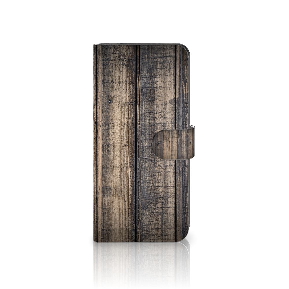 OPPO Find X6 Book Style Case Steigerhout bookstyle case houten design voorzijde