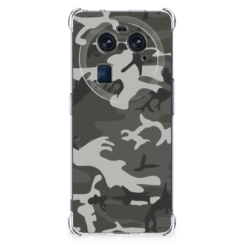 OPPO Find X6 Doorzichtige Silicone Hoesje Army Light B2C Telecom