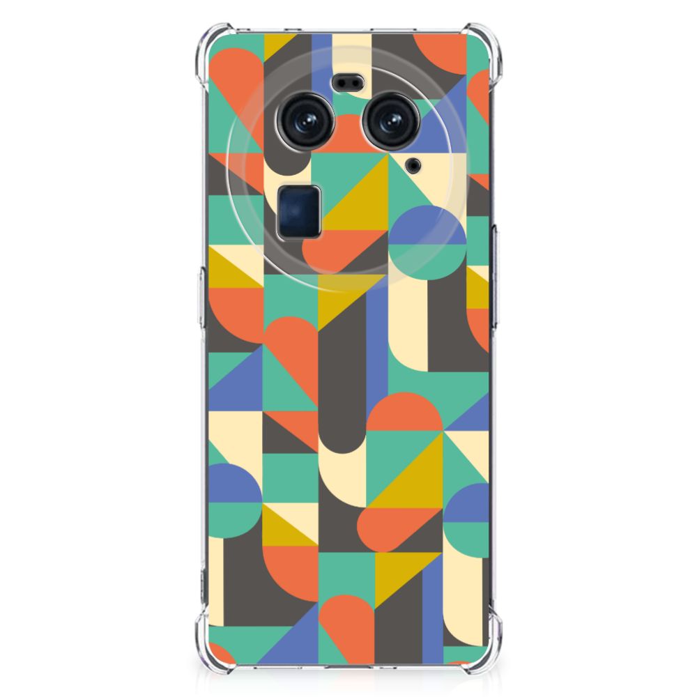 OPPO Find X6 Doorzichtige Silicone Hoesje Funky Retro B2C Telecom