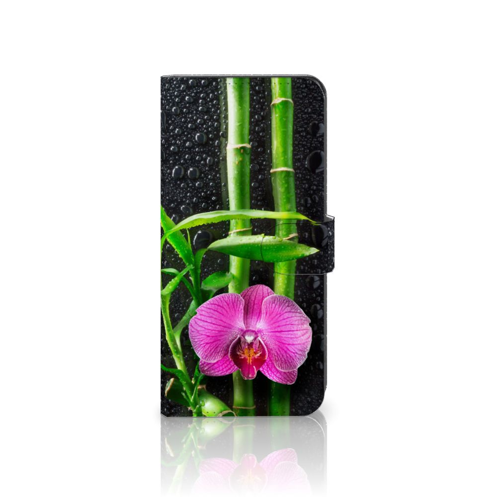 OPPO Find X6 Hoesje Orchidee design hoesje bloeibezet zwart groen