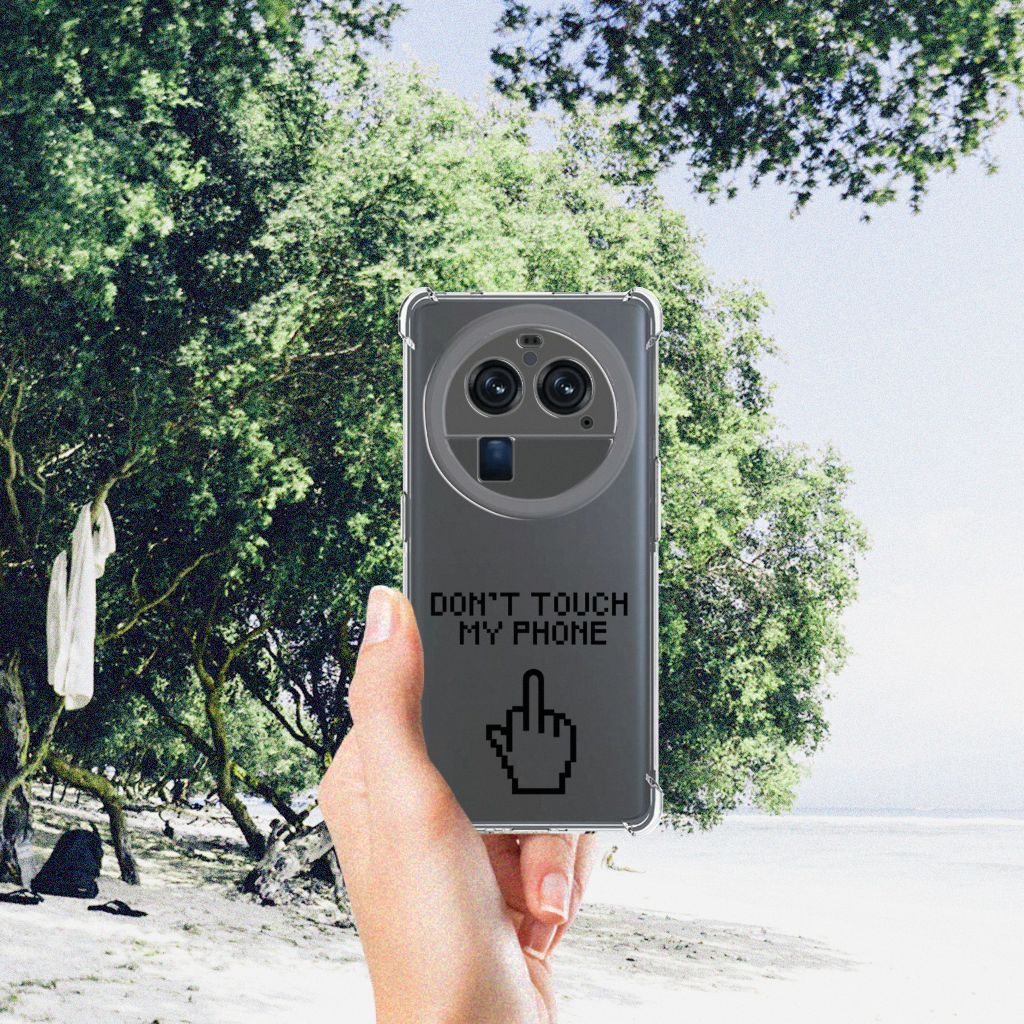 OPPO Find X6 Pro Anti Shock Case Finger Don't Touch My Phone B2C Telecom