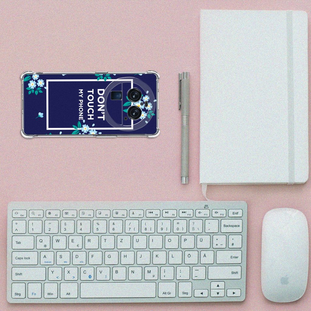 OPPO Find X6 Pro Anti Shock Case Flowers Blue DTMP B2C Telecom