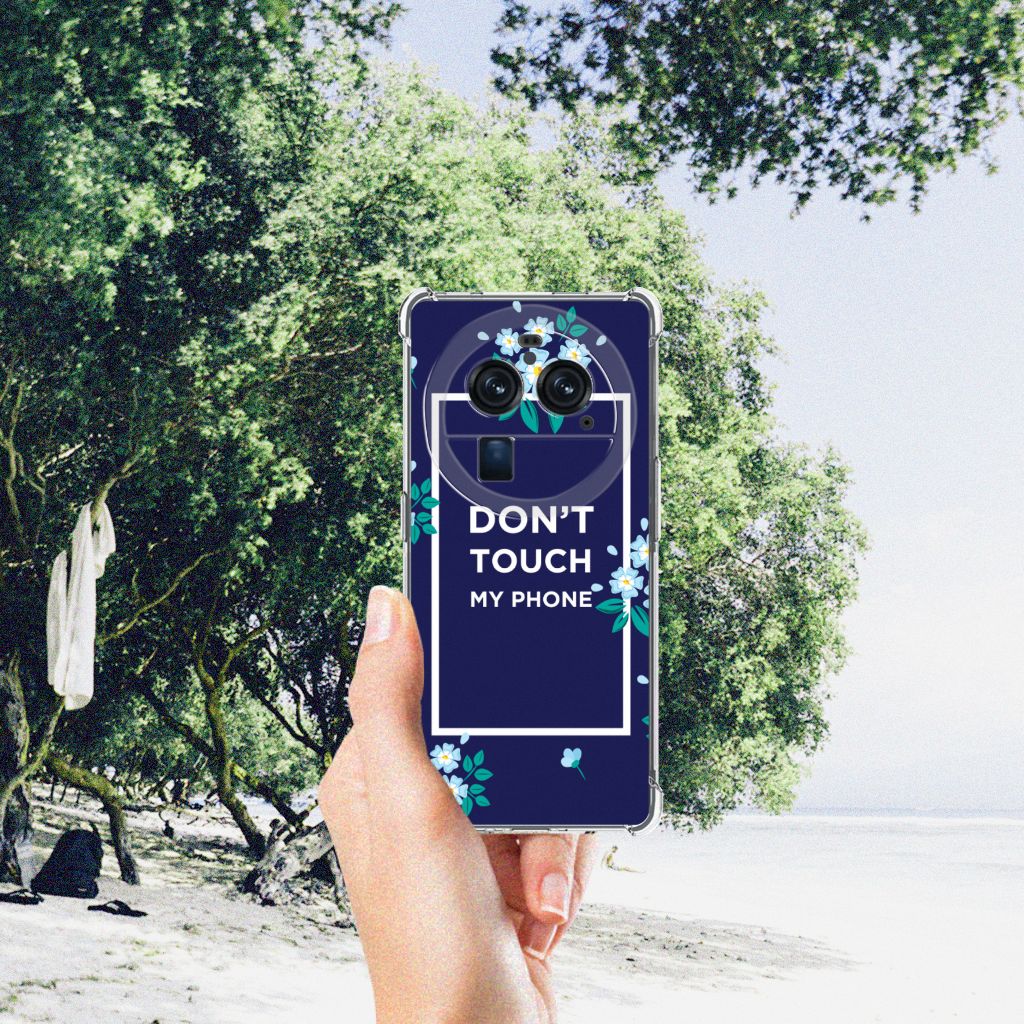 OPPO Find X6 Pro Anti Shock Case Flowers Blue DTMP B2C Telecom
