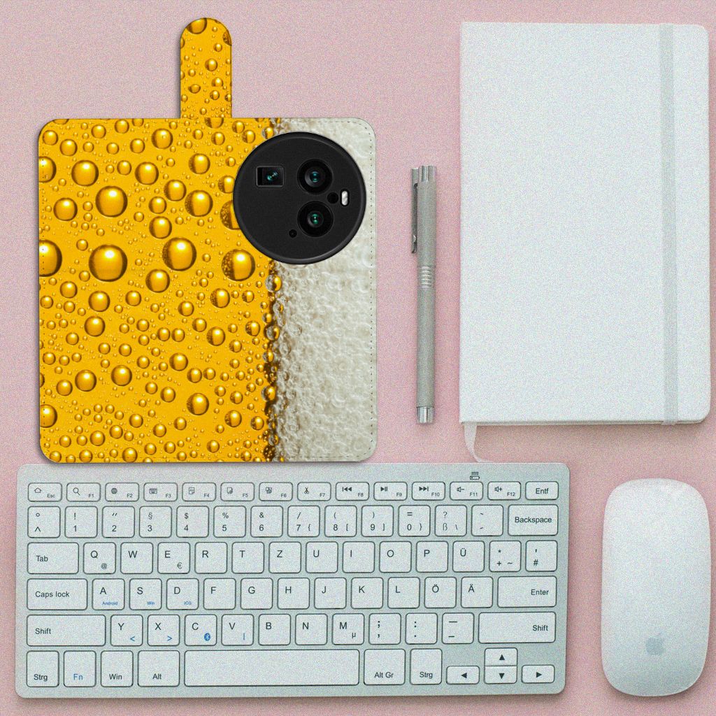 OPPO Find X6 Pro Book Cover Bier bookcover bier print bovenaanzicht