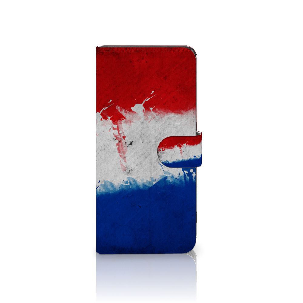 OPPO Find X6 Pro Bookstyle Case Nederland met artistieke Nederlandse vlag design