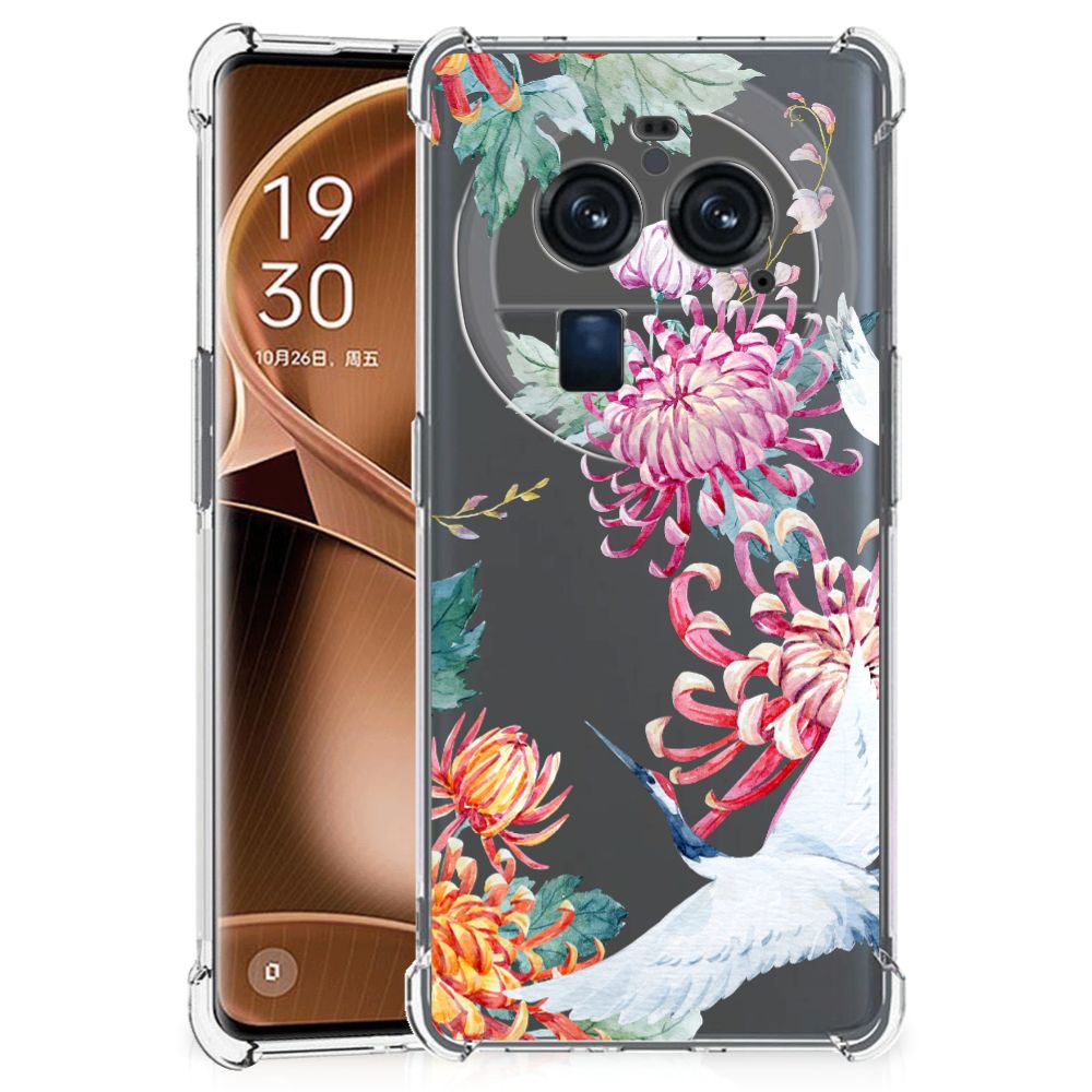 OPPO Find X6 Pro Case Anti-shock Bird Flowers B2C Telecom
