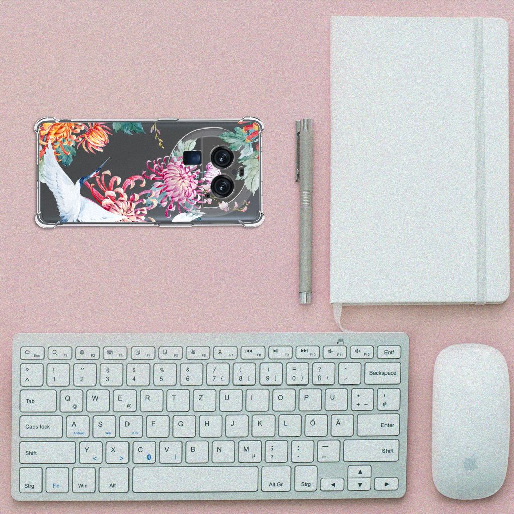 OPPO Find X6 Pro Case Anti-shock Bird Flowers B2C Telecom