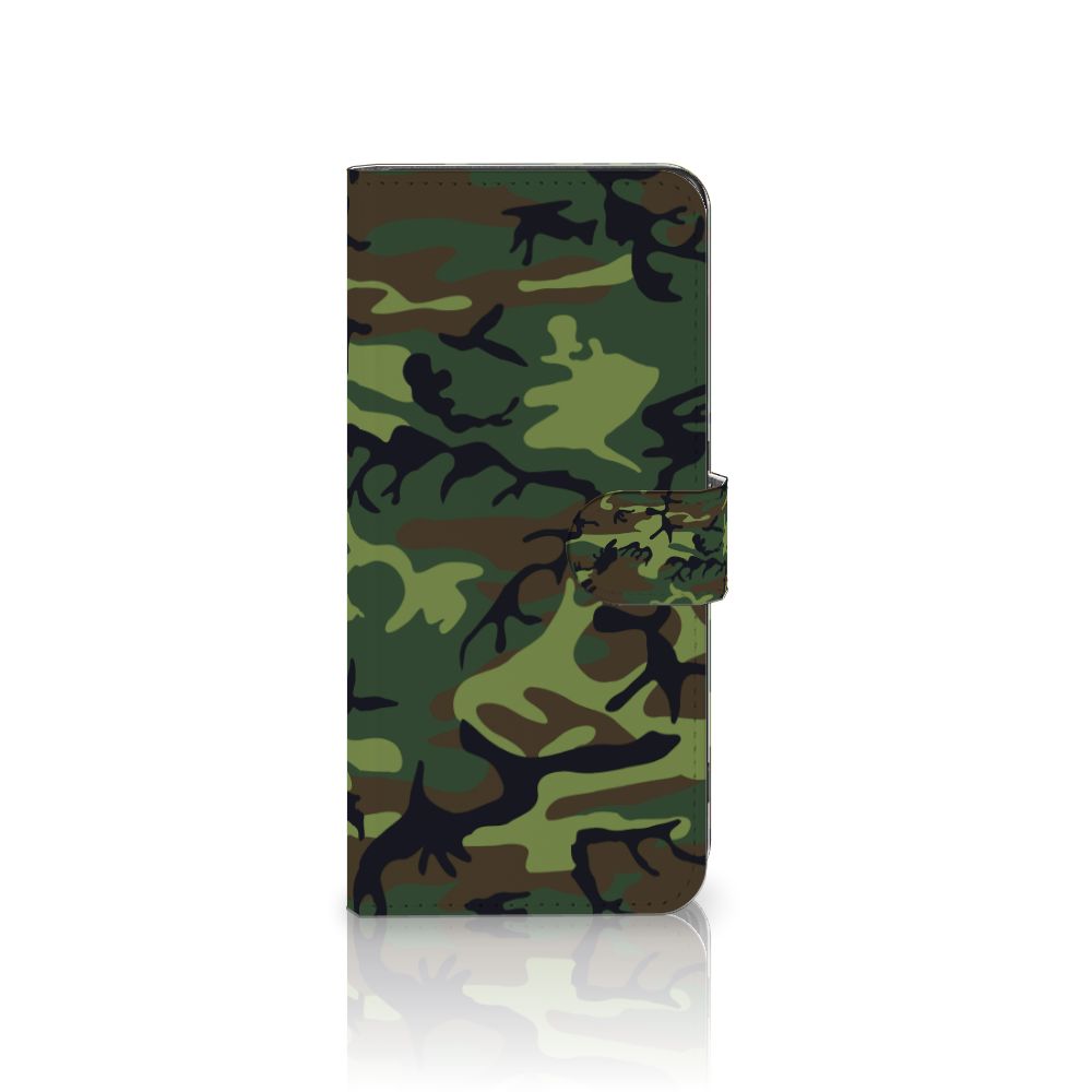 OPPO Find X6 Pro Telefoon Hoesje Army Dark telefoonhoesje camouflage design vooraanzicht