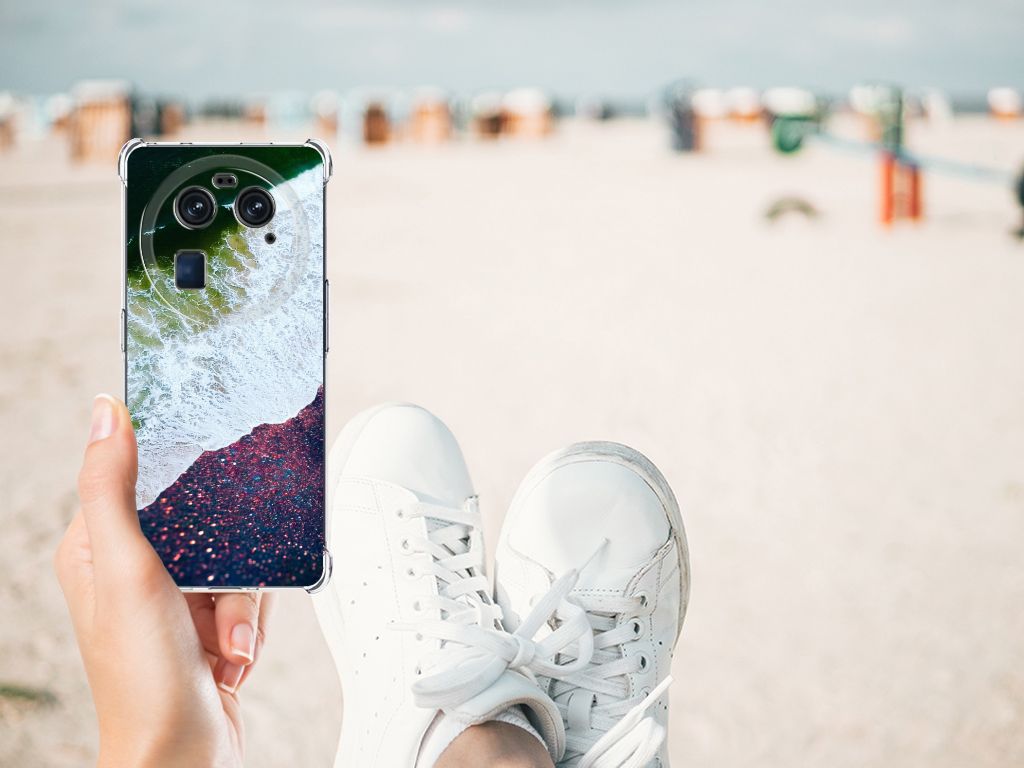 OPPO Find X6 Shockproof Case Sea in Space zand strand aanzicht