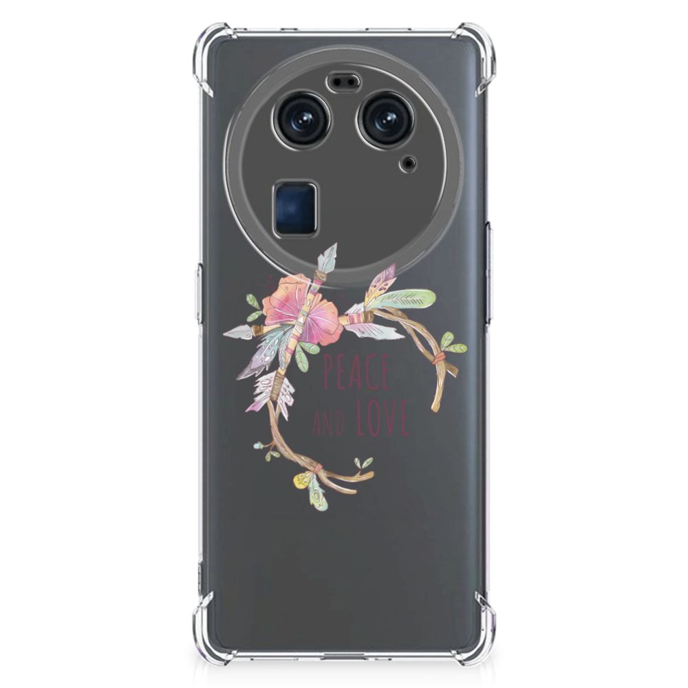 OPPO Find X6 Stevig Bumper Hoesje Boho Text B2C Telecom