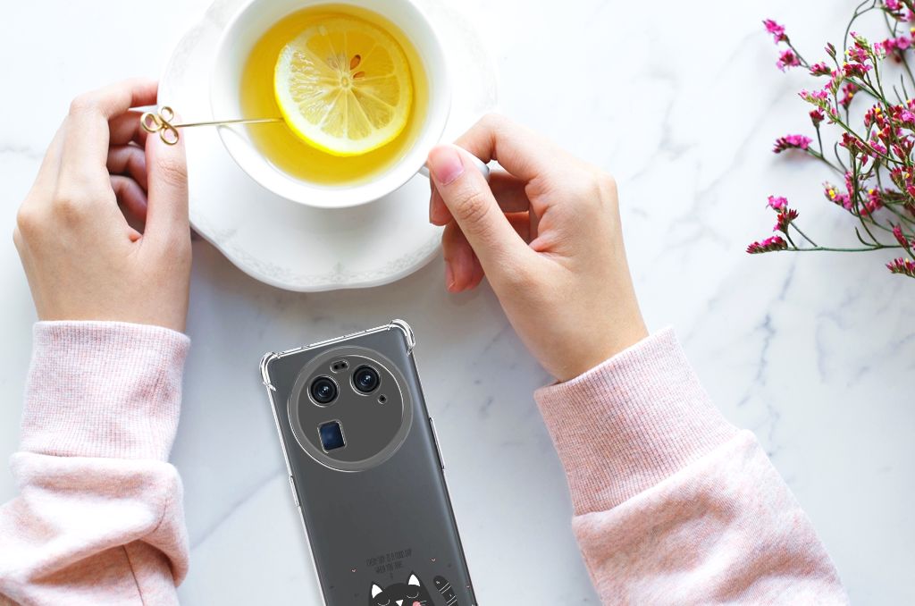 OPPO Find X6 Stevig Bumper Hoesje Cat Good Day B2C Telecom