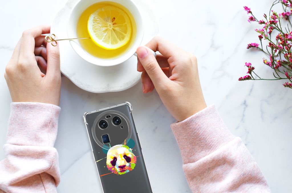 OPPO Find X6 Stevig Bumper Hoesje Panda Color B2C Telecom