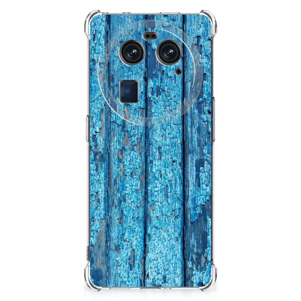 OPPO Find X6 Stevig Telefoonhoesje Wood Blue B2C Telecom