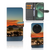 OPPO Find X6 Telefoonhoesje met Pasjes Olifanten olifanten water lucht natuur design voorkant achterkant