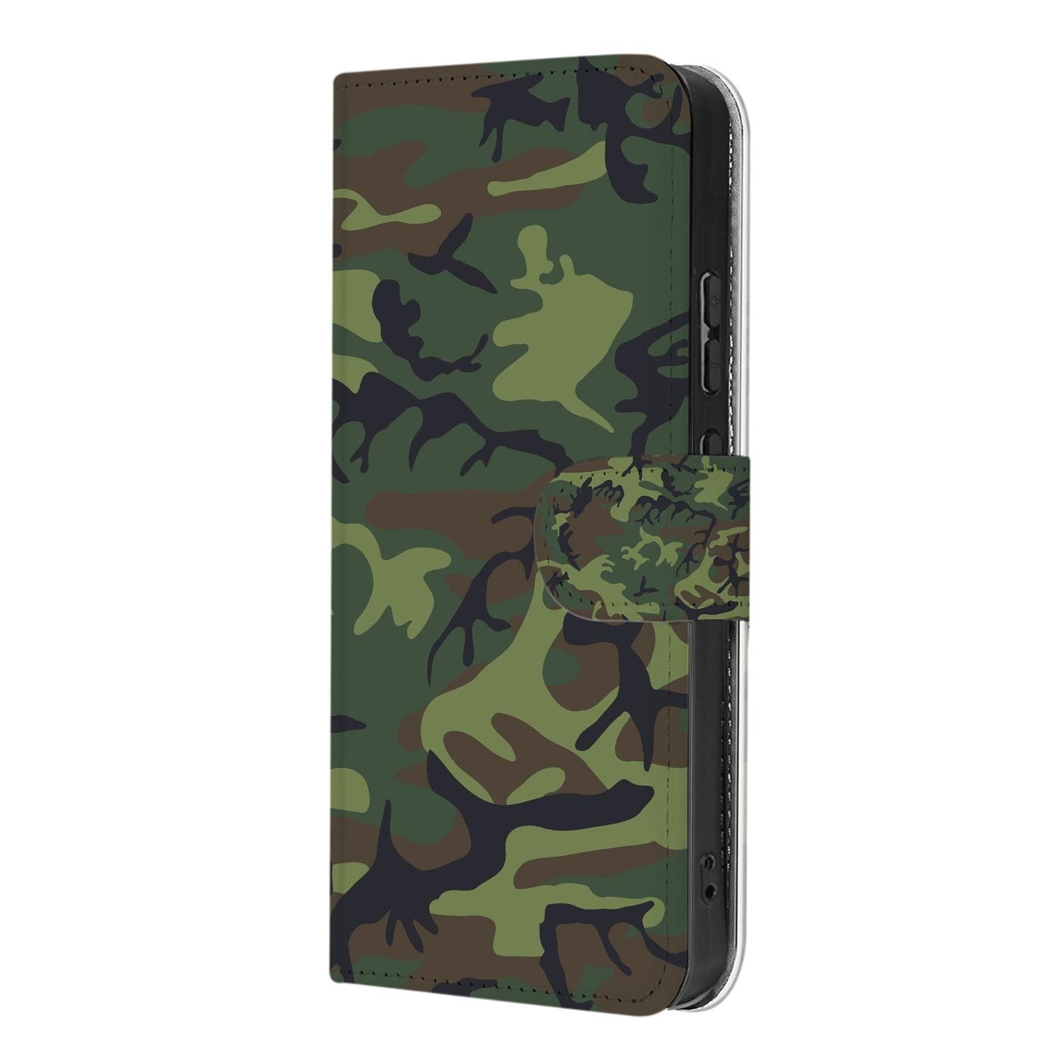 Book case hoesje OPPO Reno15 Pro Army Dark achterzijde met camera-uitsparing