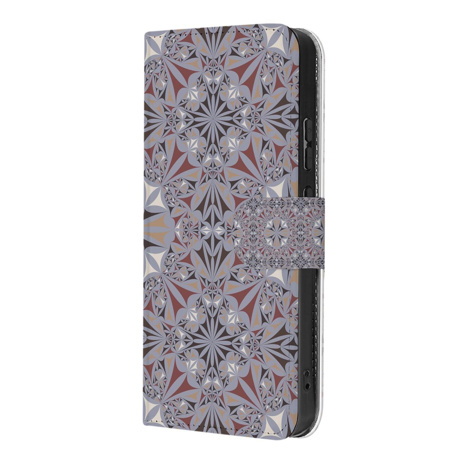 Bookcase hoesje OPPO Reno15 Pro Flower Tiles achterzijde met camera-uitsparing