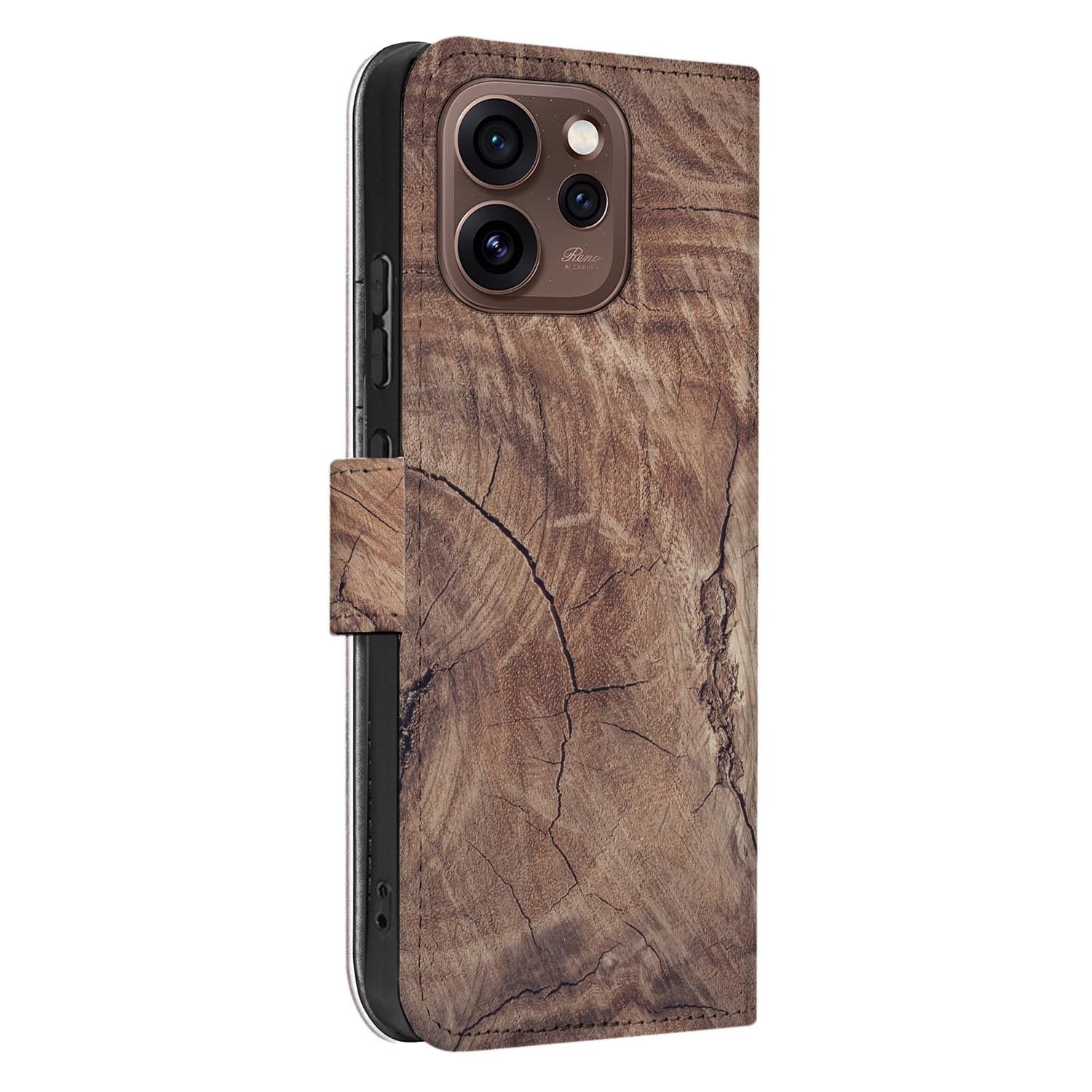 Bookcase hoesje OPPO Reno15 Pro Tree Trunk met gesloten klep, vooraanzicht
